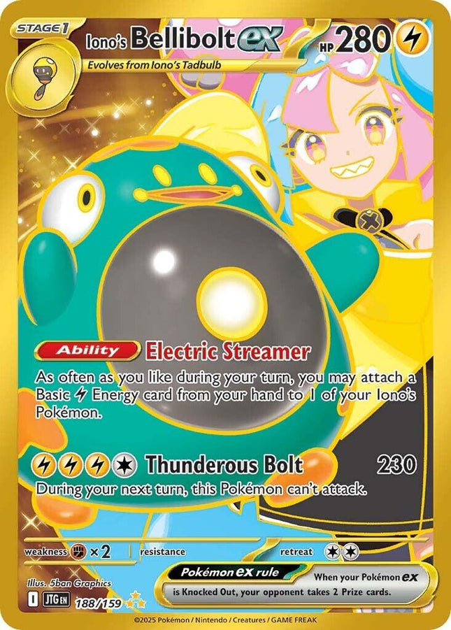 Iono's Bellibolt ex 188/159 – Journey Together | Pokémon TCG English
