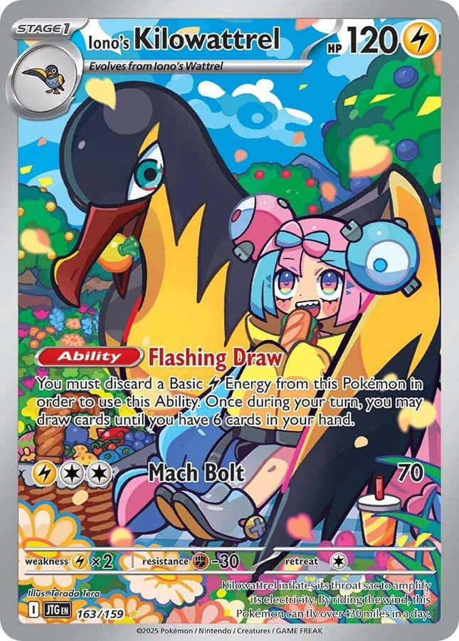 Iono's Kilowattrel 163/159 – Journey Together | Pokémon TCG English