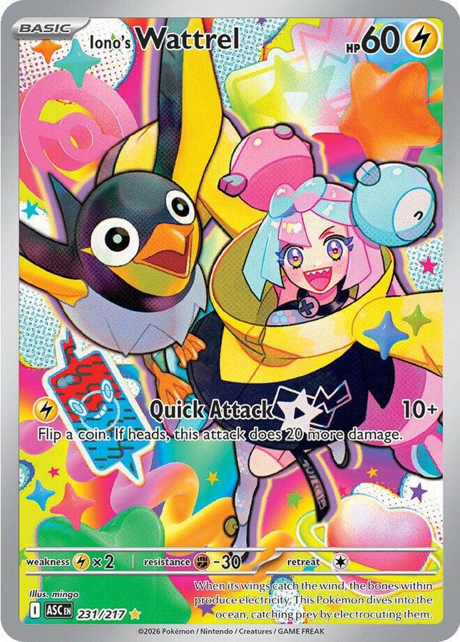 Iono's Wattrel 231/217 – Ascended Heroes | Pokémon TCG English