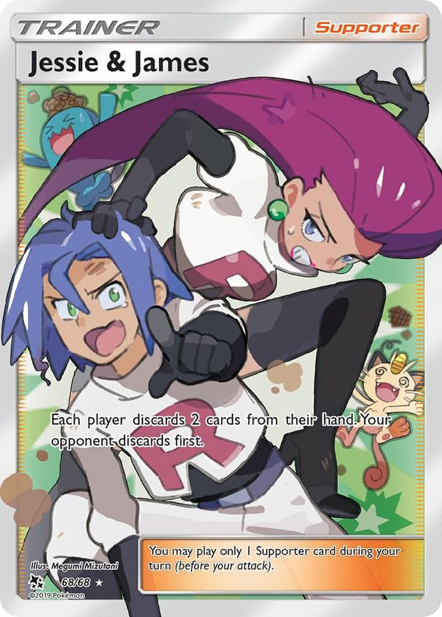 Jessie & James 68/68 – Full Art Ultra Rare | Hidden Fates | Pokémon TCG English