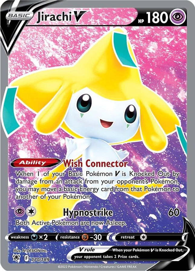 Jirachi V 170/189 – Full Art Ultra Rare | Astral Radiance | Pokémon TCG English