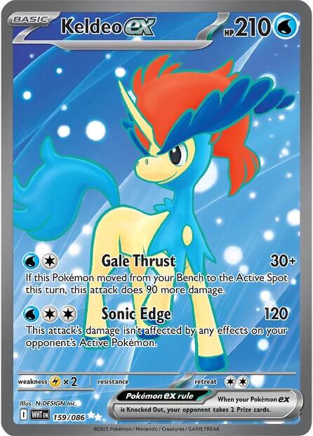 Keldeo ex 159/086 – White Flare | Pokémon TCG English