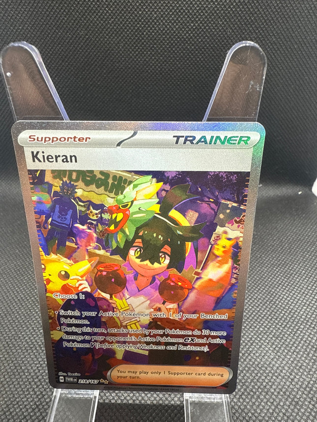 Pokémon Kieran 218/167 Ultra Rare Trainer card Twilight Masquarade