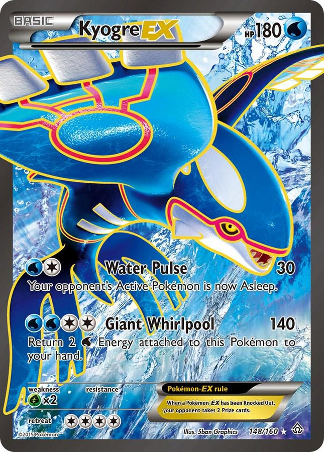 Kyogre-EX 148/160 – Full Art Ultra Rare | Primal Clash | Pokémon TCG English
