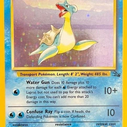 Lapras 10/62 – Holo Rare | Fossil Unlimited | Pokémon TCG English