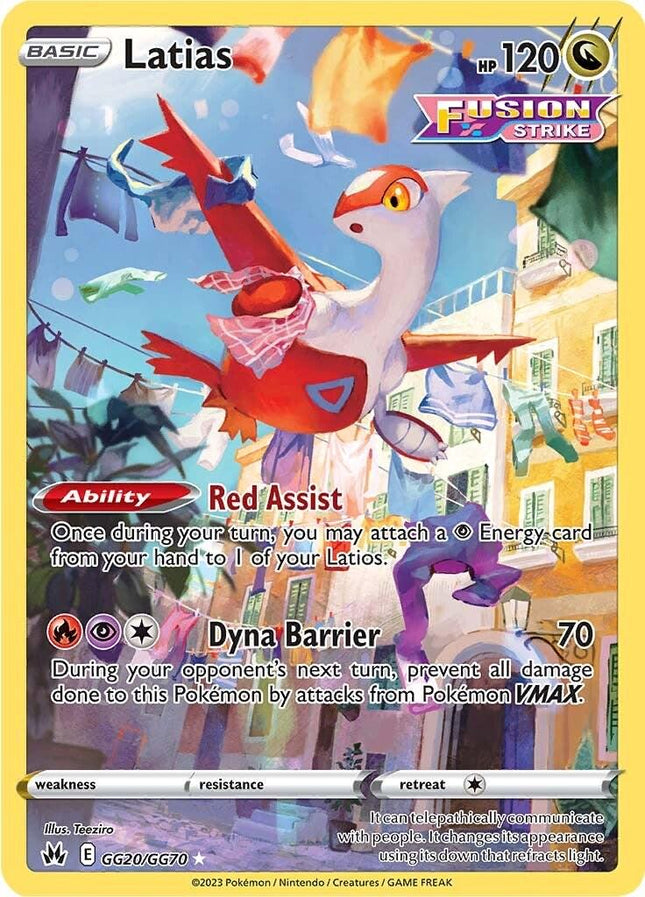 Latias GG20/GG70 | Galarian Gallery Holo Rare | Crown Zenith | Pokémon TCG
