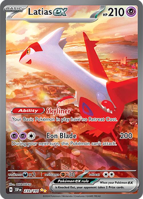 Latias ex 239/191 – Special Illustration Rare | Surging Sparks | Pokémon TCG English