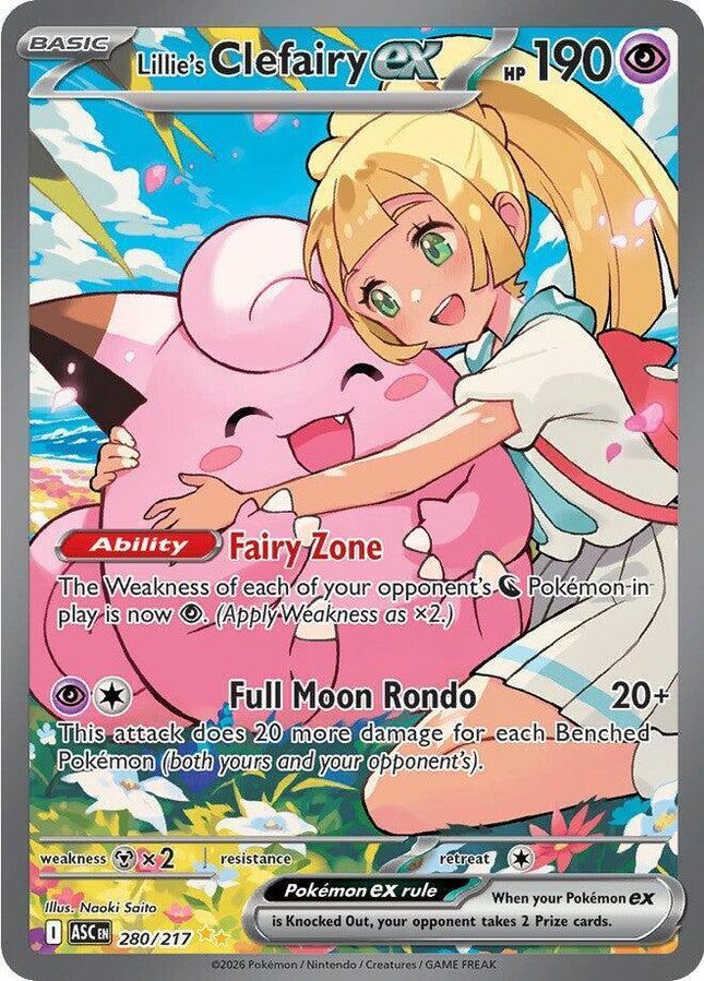 Lillie's Clefairy ex 280/217 – Ascended Heroes | Pokémon TCG English