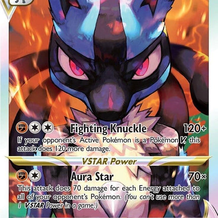 Lucario VSTAR SWSH291 Full Art Black Star Promo – Crown Zenith | English