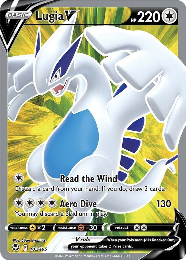 Lugia V 185/195 – Full Art Ultra Rare | Silver Tempest | Pokémon TCG English
