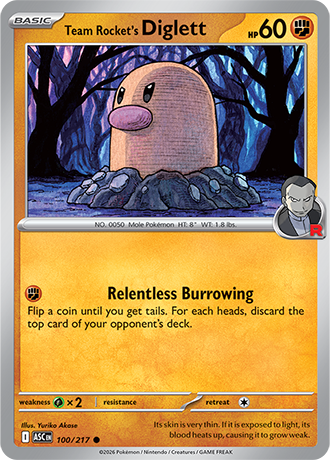 Team Rocket's Diglett 100/217