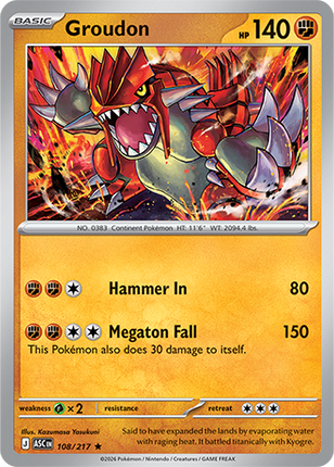 Groudon 108/217