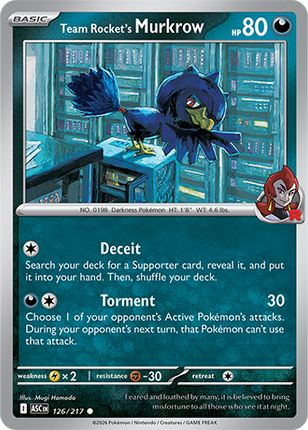 Team Rocket's Murkrow 126/217