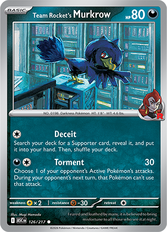 Team Rocket's Murkrow 126/217