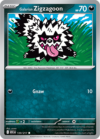 Galarian Zigzagoon 130/217