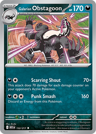 Galarian Obstagoon 132/217