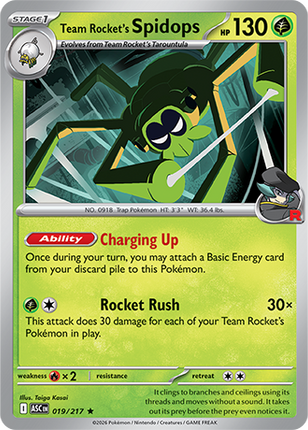 Team Rocket's Spidops 019/217