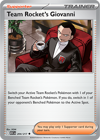 Team Rocket's Giovanni 204/217