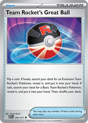 Team Rocket's Great Ball 205/217