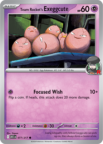 Team Rocket's Exeggcute 077/217