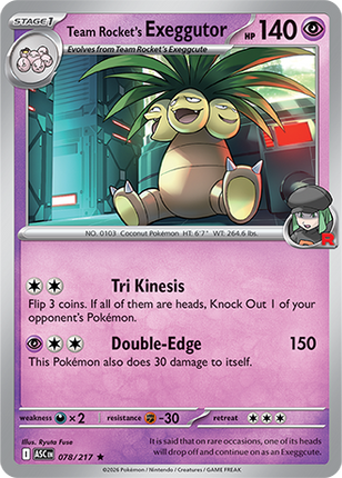 Team Rocket's Exeggutor 078/217