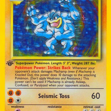 Machamp 8/102 – Holo Rare | Base Set 1st Edition | Pokémon TCG English