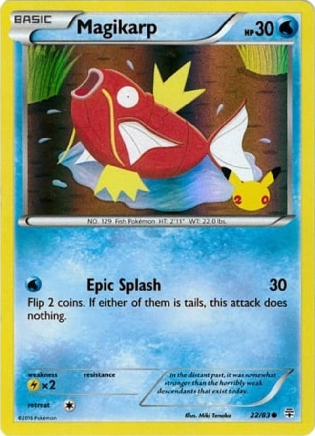 Magikarp 22/83 – Sealed 20th Anniversary Promo | Generations | Pokémon TCG English