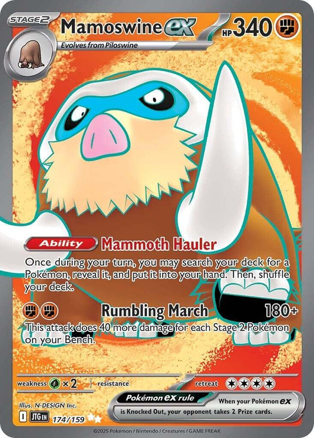Mamoswine ex 174/159 – Journey Together | Pokémon TCG English
