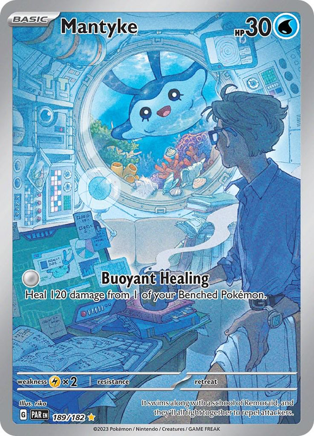 Mantyke 189/182 – Illustration Rare | Paradox Rift | Pokémon TCG English