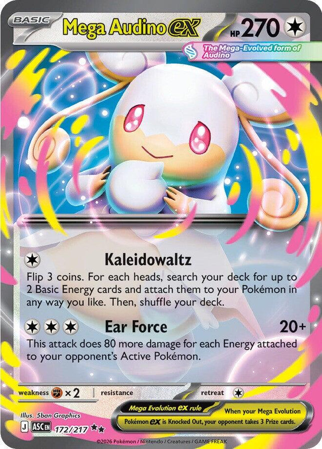 Mega Audino ex 172/217 – Ascended Heroes | Pokémon TCG English