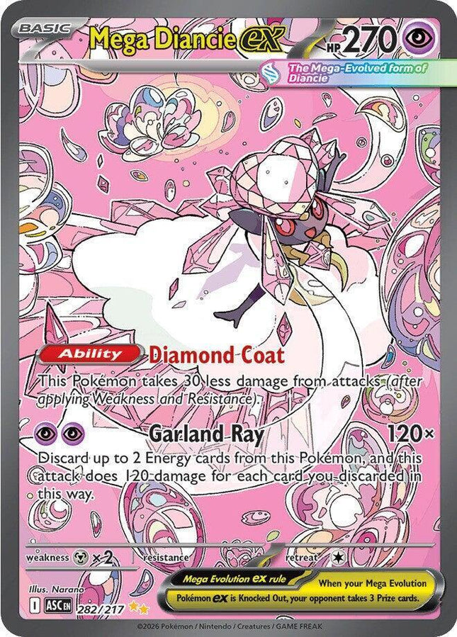 Mega Diancie ex 282/217 – Ascended Heroes | Pokémon TCG English