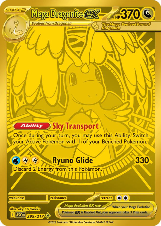 Mega Dragonite ex 295/217 Mega Hyper Rare Ascended Heroes Pokémon Card