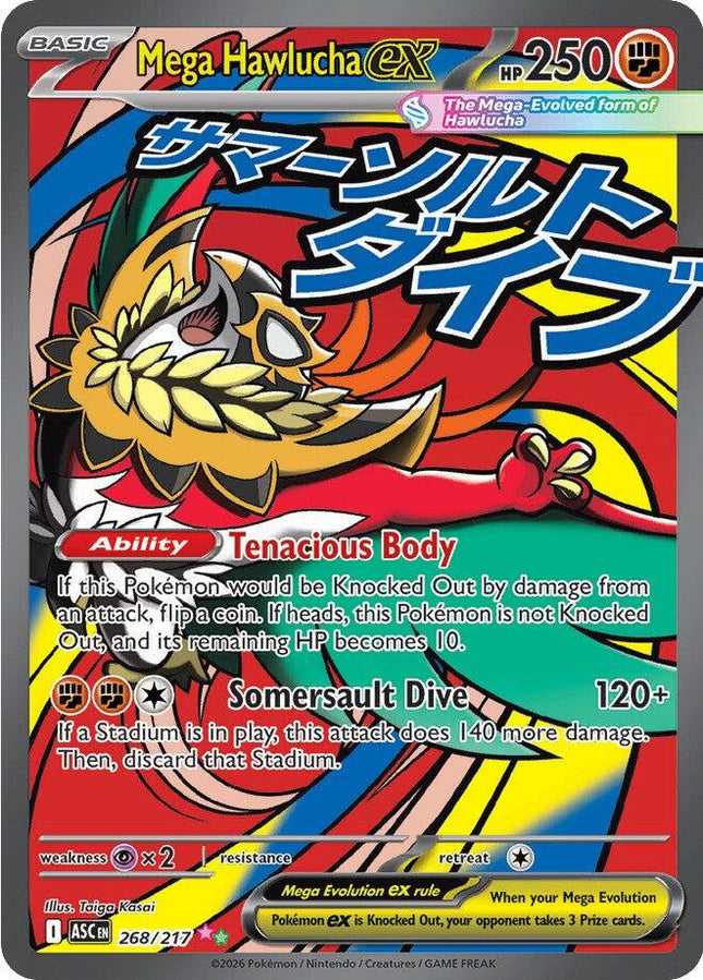 Mega Hawlucha ex 268/217 – Ascended Heroes | Pokémon TCG English