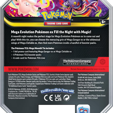 Mega Moonlit Tin (Mega Clefable ex) – Pokémon TCG English