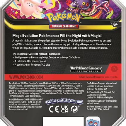 Mega Moonlit Tin (Mega Gengar ex) – Pokémon TCG English