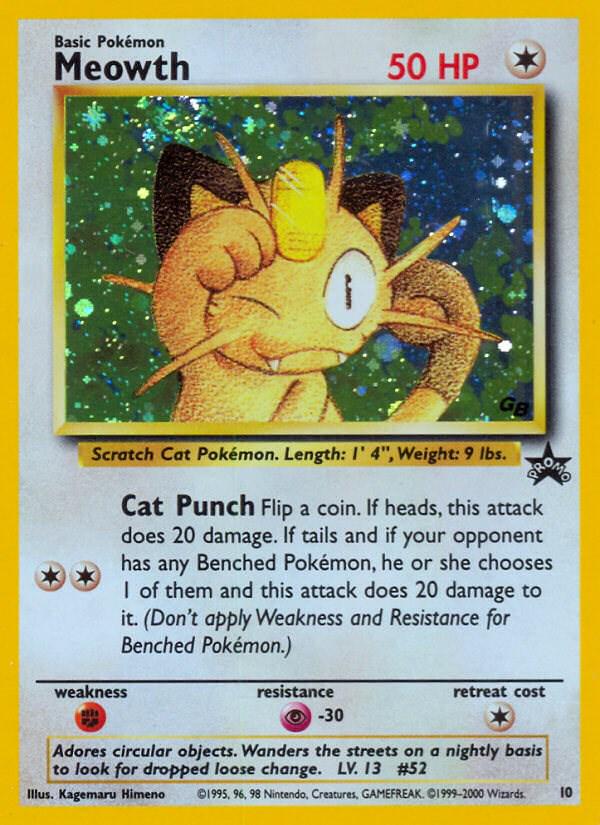 Meowth 10 – Wizards Black Star Promo | Pokémon TCG English