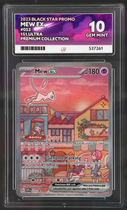 Mew ex 053 – Black Star Promo Ace Graded Gem Mint 10 (151 Ultra Premium Collection)