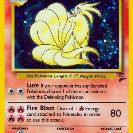 Ninetales 13/130 – Holo Rare | Base Set 2 | Pokémon TCG