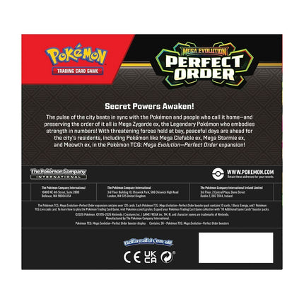 Pre-Order Perfect Order Booster Display Box Pokémon TCG Mega Evolution