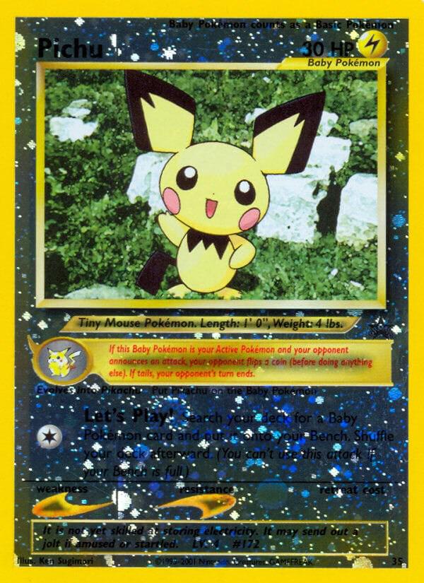 Pichu 35 – Wizards Black Star Promo | Pokémon TCG English