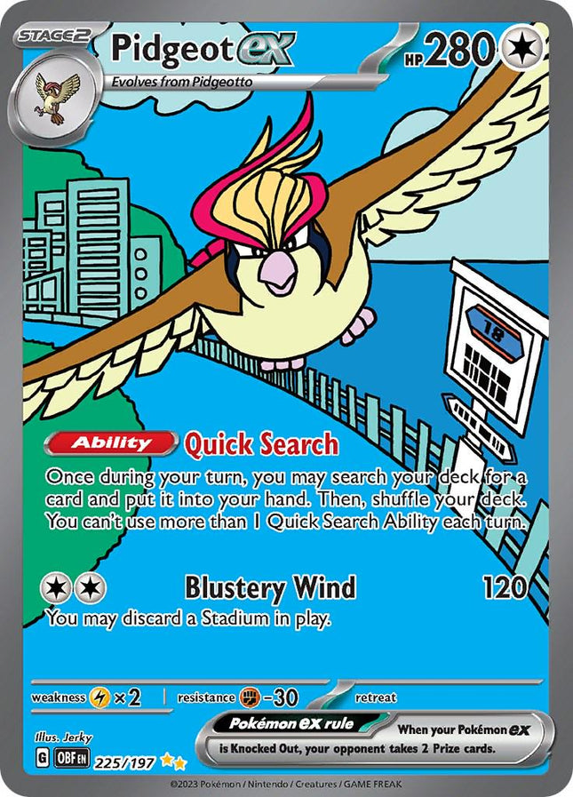 Pidgeot ex 225/197 – Obsidian Flames | Pokémon TCG English