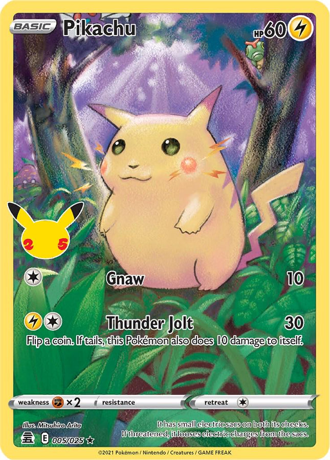 Pikachu 005/025 – Holo Rare Full Art | Celebrations | Pokémon TCG English