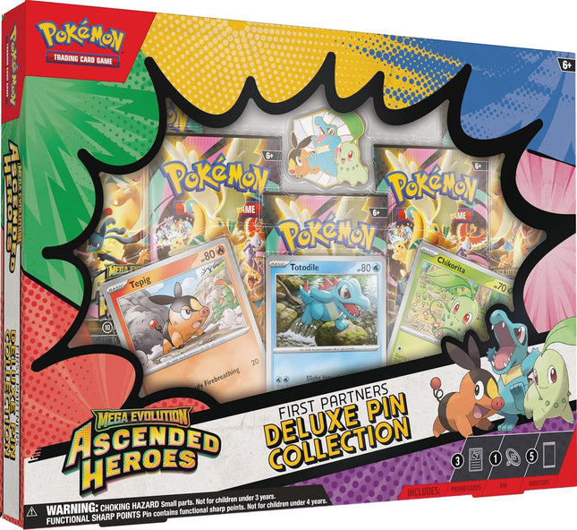 Pokémon TCG: Mega Evolution — Ascended Heroes First Partners Deluxe Pin Collection