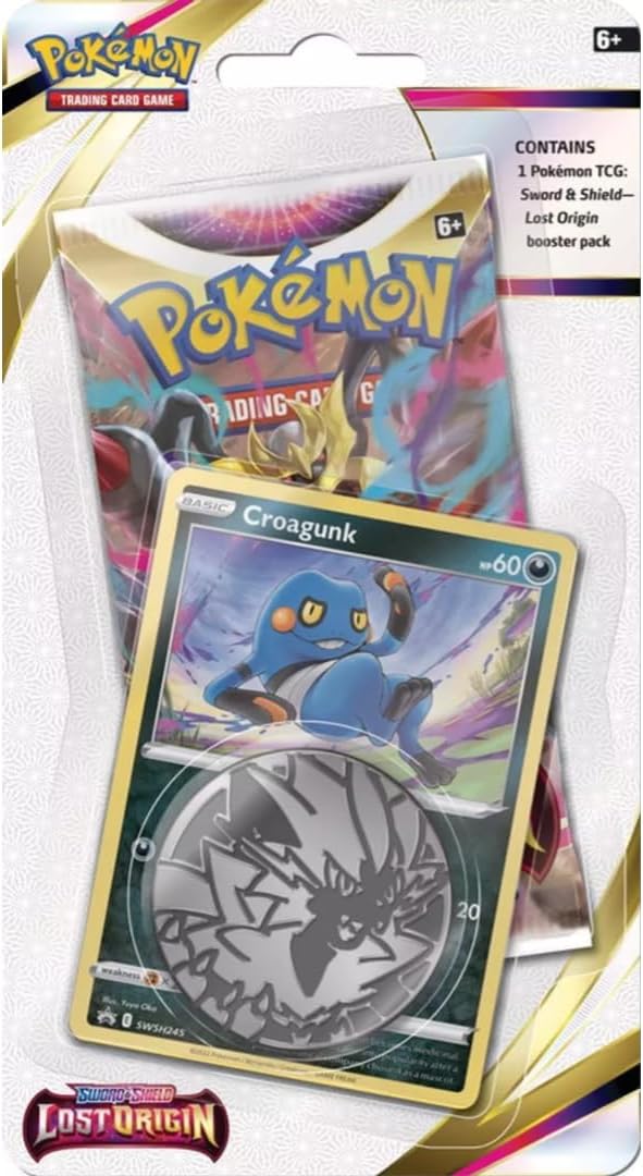 Pokémon TCG Lost Origin Single Pack Blister – Croagunk or Scobunny Promo | English