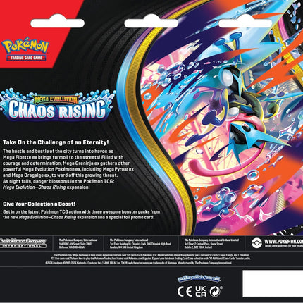 Chaos Rising Mega Evolution Triple Pack Blister - Pokemon TCG English