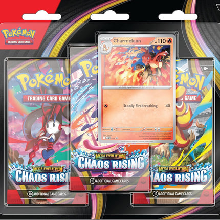 Chaos Rising Mega Evolution Triple Pack Blister - Pokemon TCG English