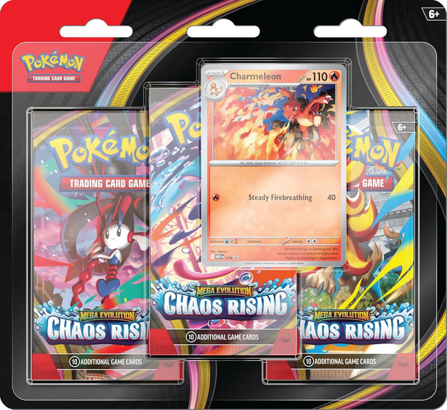 Chaos Rising Mega Evolution Triple Pack Blister - Pokemon TCG English