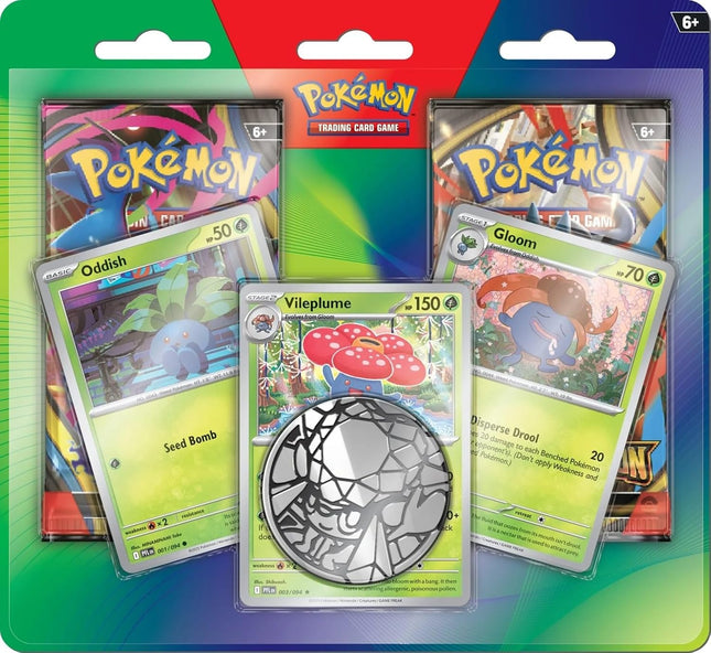 Pokémon TCG: Mega Evolution — Enhanced 2-Pack Blister (Oddish, Gloom & Vileplume)