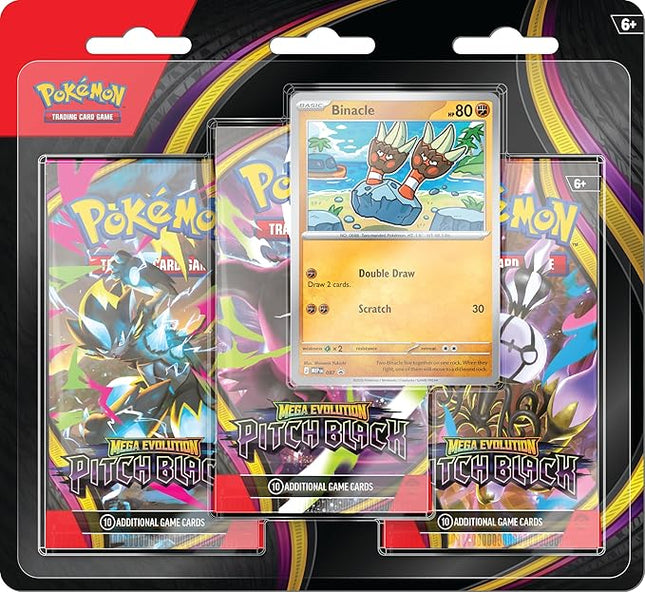 Coming Soon - Pitch Black Mega Evolution 3 Pack Blister Pokémon TCG