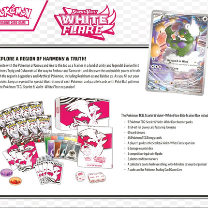 Pokémon TCG Scarlet & Violet White Flare Elite Trainer Box | English
